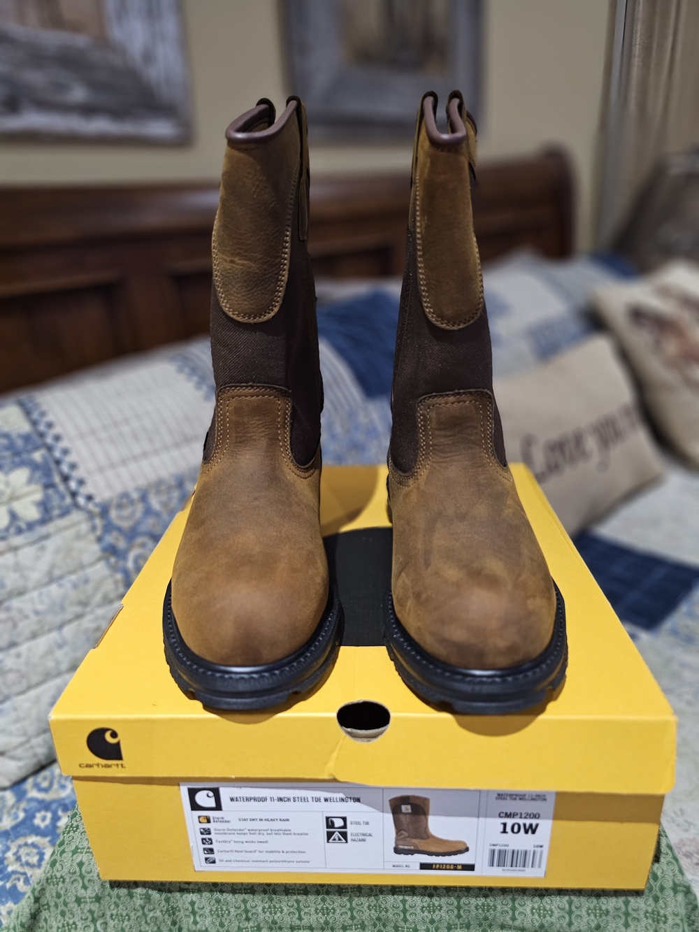 Carhartt Men’s Waterproof Steel Toe 'Wellington' Boots, NIB